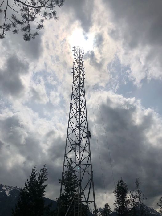 Communications tower, Mt Currie